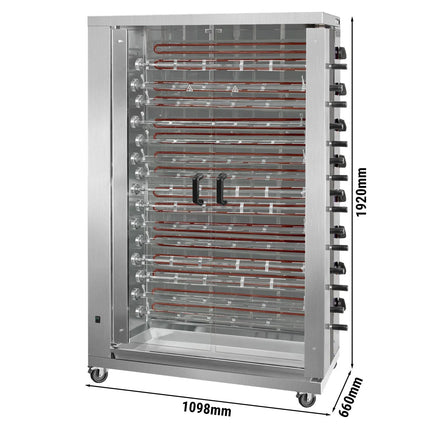 GGM Gastro Lò Quay Gà Điện - 38.4kW - 15 Xiên - Đến 90 Con Gà