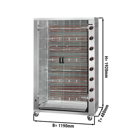 GGM Gastro Lò Quay Gà Điện - 38.4kW - 8 Xiên - Đến 48 Con Gà