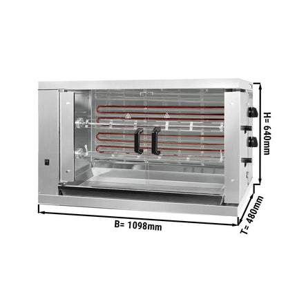 GGM Gastro Lò Quay Gà Điện - 6.6kW - 2 Xiên - Đến 12 Con Gà