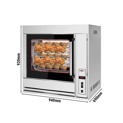 GGM Gastro Lò Quay Gà Điện - 6.9kW - 4 Xiên - Đến 20 Con Gà