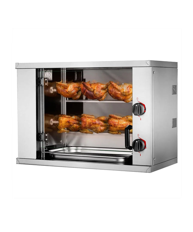 GGM Gastro Lò Quay Gà Điện Mini - 4.4kW - 2 Xiên - Đến 6 Con Gà