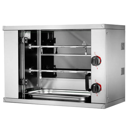 GGM Gastro Lò Quay Gà Điện Mini - 4.4kW - 2 Xiên - Đến 6 Con Gà