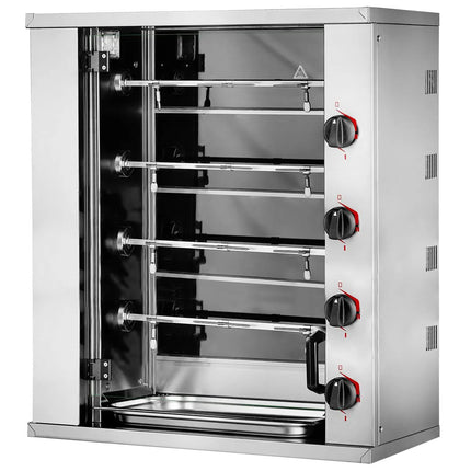 GGM Gastro Lò Quay Gà Điện Mini - 8.8kW - 4 Xiên - Đến 12 Con Gà