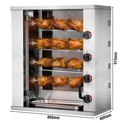 GGM Gastro Lò Quay Gà Điện Mini - 8.8kW - 4 Xiên - Đến 12 Con Gà