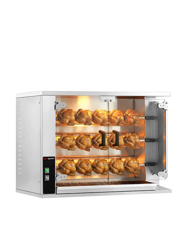GGM Gastro Lò Quay Gà Gas - 14.1kW - 3 Xiên - Đến 15 Con Gà