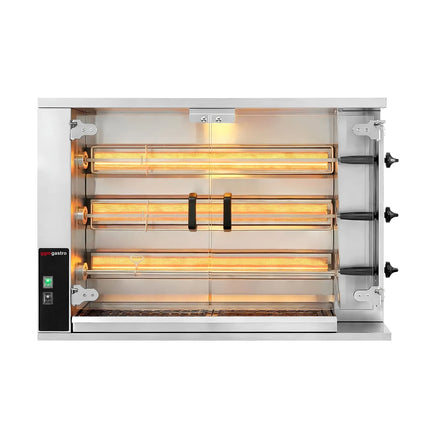 GGM Gastro Lò Quay Gà Gas - 14.1kW - 3 Xiên - Đến 15 Con Gà