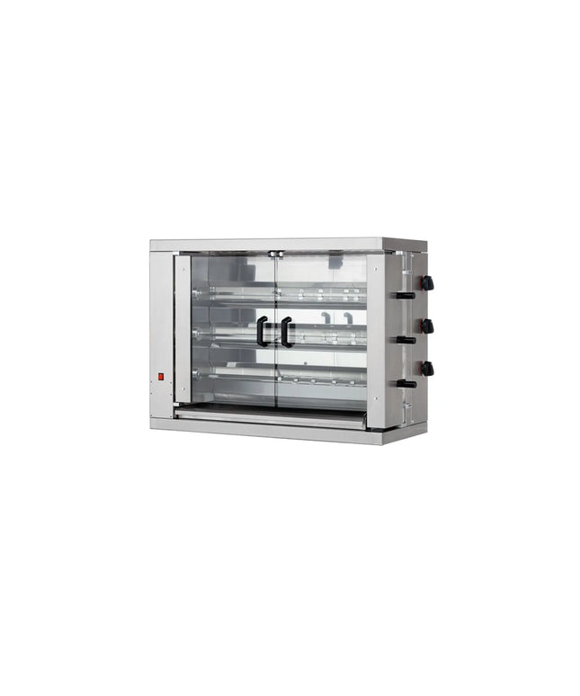 GGM Gastro Lò Quay Gà Gas - 16kW - 3 Xiên - Đến 18 Con Gà