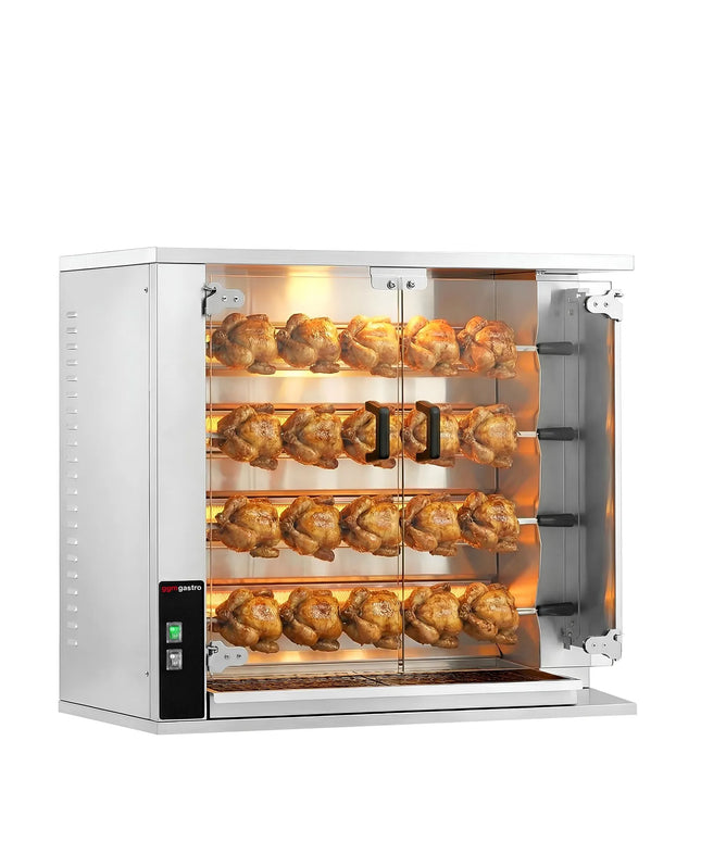 GGM Gastro Lò Quay Gà Gas - 18.8kW - 4 Xiên - Đến 20 Con Gà