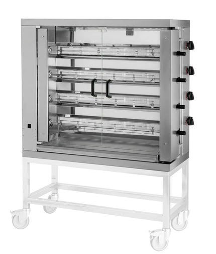 GGM Gastro Lò Quay Gà Gas - 21kW - 4 Xiên - Đến 24 Con Gà