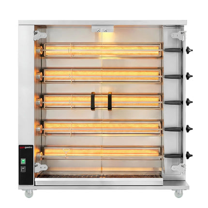 GGM Gastro Lò Quay Gà Gas - 23.5kW - 5 Xiên - Đến 25 Con Gà