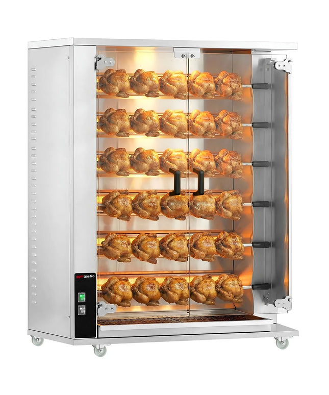 GGM Gastro Lò Quay Gà Gas - 28.2kW - 6 Xiên - Đến 30 Con Gà