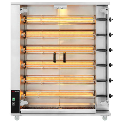 GGM Gastro Lò Quay Gà Gas - 28.2kW - 6 Xiên - Đến 30 Con Gà