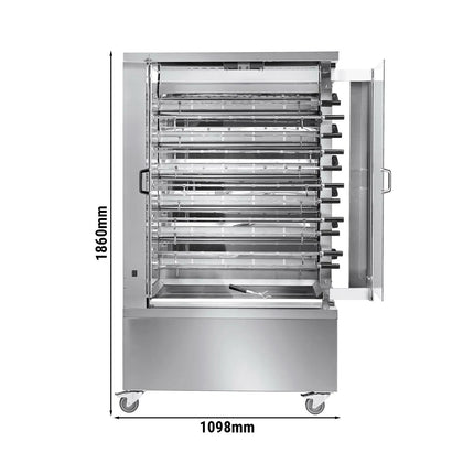 GGM Gastro Lò Quay Gà Gas - 37.2kW - 11 Xiên - Đến 66 Con Gà