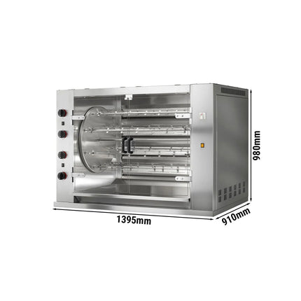 GGM Gastro Lò Quay Gà Gas - 37.2kW - 8 Xiên - Đến 48 Con Gà