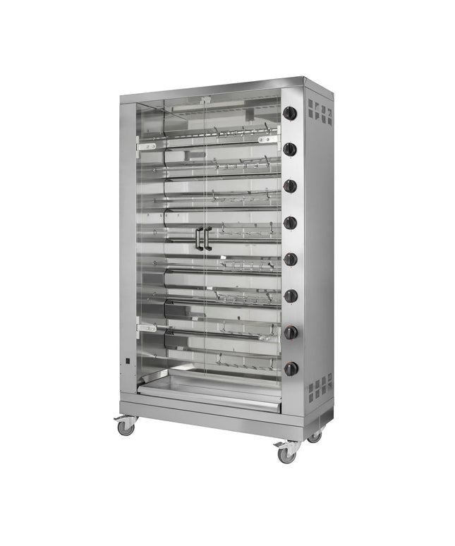 GGM Gastro Lò Quay Gà Gas - 47.6kW - 8 Xiên - Đến 48 Con Gà