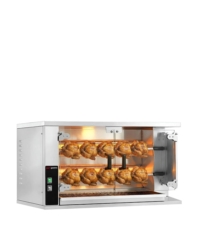 GGM Gastro Lò Quay Gà Gas - 9.4kW - 2 Xiên - Đến 10 Con Gà