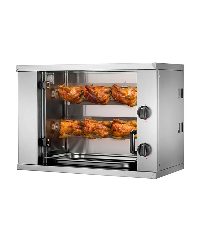 GGM Gastro Lò Quay Gà Gas Mini - 4.4kW - 2 Xiên - Đến 6 Con Gà