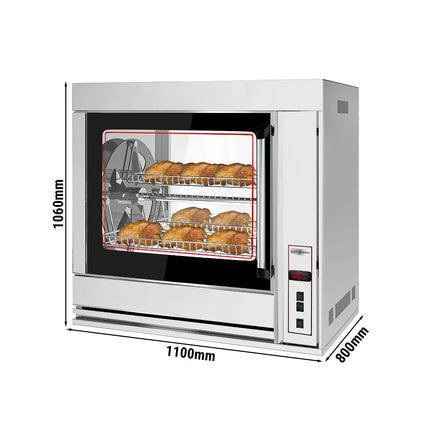 GGM Gastro Lò Quay Gà Giỏ Điện - 10kW - 7 Giỏ Xoay - Đến 42 Con Gà