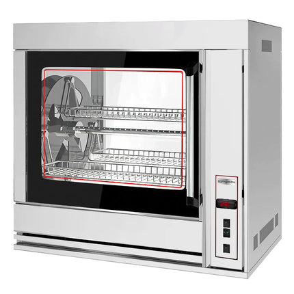 GGM Gastro Lò Quay Gà Giỏ Điện - 10kW - 7 Giỏ Xoay - Đến 42 Con Gà