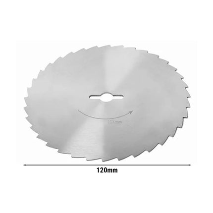 GGM Gastro Lưỡi Máy Thái Kebab Điện (Ø120mm) - Răng Cưa - Thép Không Gỉ - Cho Máy Thái Doner Kebab