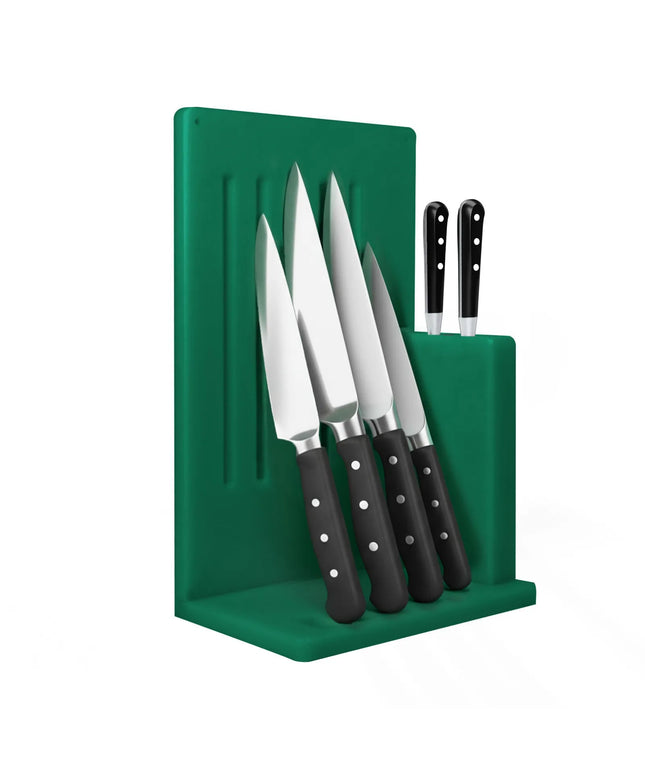 GGM Gastro Magnetic Knife Rack - Polyethylene - 301x505x204mm - Green