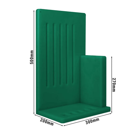 GGM Gastro Magnetic Knife Rack - Polyethylene - 301x505x204mm - Green