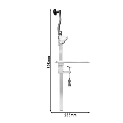 GGM Gastro Manual Bench Can Opener - Shaft Length: 480mm - Stainless Steel - Max Can Height: 25cm