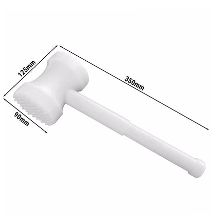 GGM Gastro Manual Meat Mallet - round - plastic - white