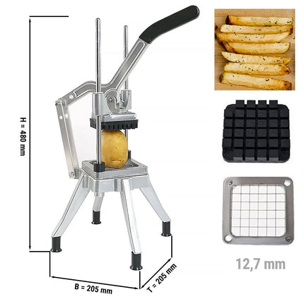 GGM Gastro Manual Potato Chipper & Veg Cutter - Slice Thickness: 12.7mm - Stainless Steel
