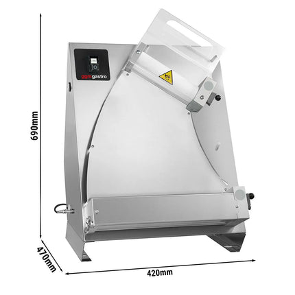 GGM Gastro Máy Cán Bột Pizza - Cho Bột Pizza 140-310mm - 370W - Độ Dày Bột 1-4mm