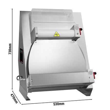 GGM Gastro Máy Cán Bột Pizza - Cho Bột Pizza 260-400mm - 375W - Độ Dày Bột 0.5-5.5mm