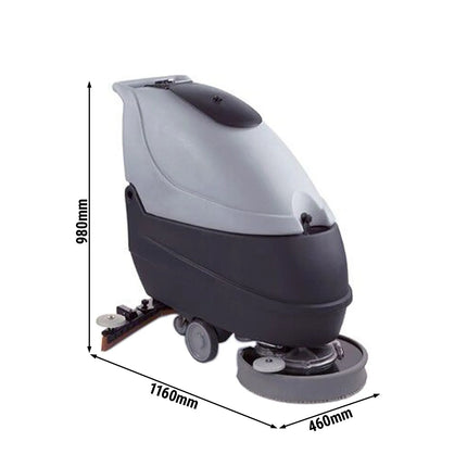 GGM Gastro Máy Chà Sàn Đẩy Tay - Công Suất 1400 m²/h - Bề Rộng Chà 450mm - Bình 42L/50L - Kèm Cáp Sạc