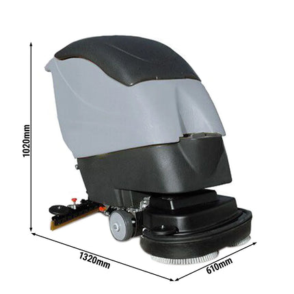 GGM Gastro Máy Chà Sàn Đẩy Tay - Công Suất 2200 m²/h - Bề Rộng Chà 550mm - Bình 67L/77L - Kèm Cáp Sạc