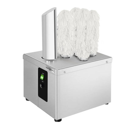 GGM Gastro Máy Đánh Bóng Ly - 1.49kW - Kèm Quạt Khí Nóng & 5 Chổi Xoay