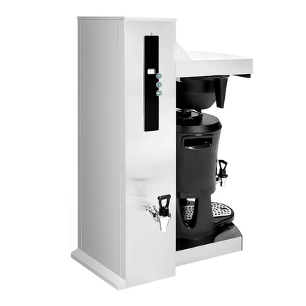 GGM Gastro Máy Pha Cà Phê Số Lượng Lớn - 5L - 4.5kW - Có Đấu Nối Nước Trực Tiếp & Vòi Nước Nóng - Kèm Bình Giữ Nhiệt
