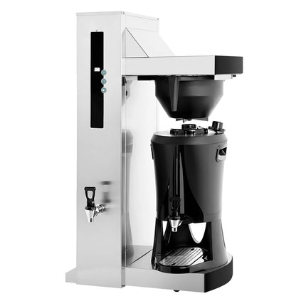 GGM Gastro Máy Pha Cà Phê Số Lượng Lớn - 5L - 4.5kW - Có Đấu Nối Nước Trực Tiếp & Vòi Nước Nóng - Kèm Bình Giữ Nhiệt