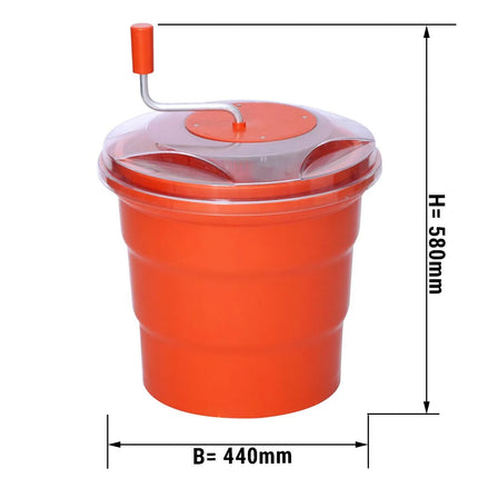 GGM Gastro Máy Quay Ráo Rau Salad - Nhựa (PP/PC) - 20L - Đỏ