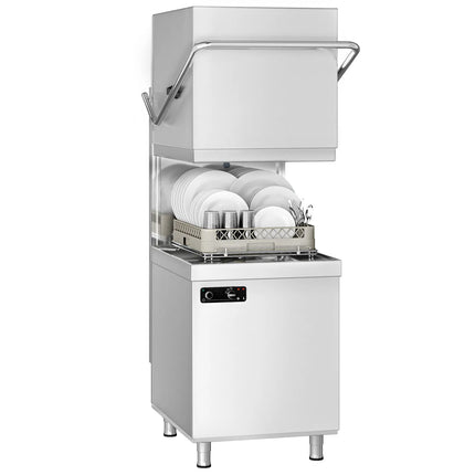 GGM Gastro Máy Rửa Chén Băng Chuyền - Điều Khiển Cơ - 6.52kW - Kèm Bơm Định Lượng Hóa Chất & Trợ Xả
