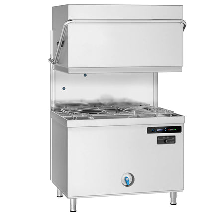 GGM Gastro Máy Rửa Chén Băng Chuyền Hai Lớp Vỏ - Điều Khiển Số - 22.2kW - Kèm Bộ Làm Mềm Nước Tích Hợp - Bơm Định Lượng Hóa Chất & Trợ Xả, Bơm Xả