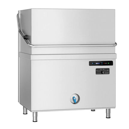 GGM Gastro Máy Rửa Chén Băng Chuyền Hai Lớp Vỏ - Điều Khiển Số - 22.2kW - Kèm Bộ Làm Mềm Nước Tích Hợp - Bơm Định Lượng Hóa Chất & Trợ Xả, Bơm Xả