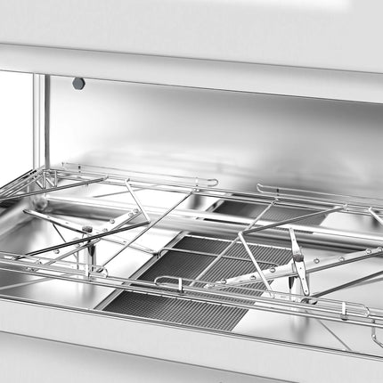 GGM Gastro Máy Rửa Chén Băng Chuyền Hai Lớp Vỏ - Điều Khiển Số - 22.2kW - Kèm Bộ Làm Mềm Nước Tích Hợp - Bơm Định Lượng Hóa Chất & Trợ Xả, Bơm Xả