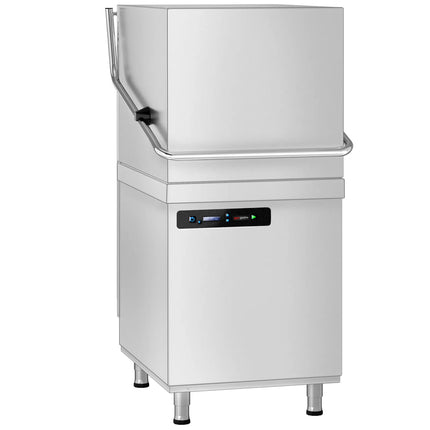 GGM Gastro Máy Rửa Chén Băng Chuyền Hai Lớp Vỏ - Điều Khiển Số - 7.1kW - Kèm Bơm Định Lượng Hóa Chất & Trợ Xả, Bơm Xả