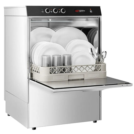 GGM Gastro Máy Rửa Chén Gầm Bàn - Giỏ 500mm - Điều Khiển Cơ - 4.9kW - Kèm Bơm Định Lượng Hóa Chất & Trợ Xả