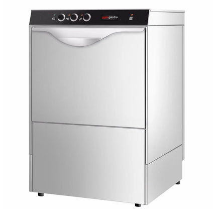 GGM Gastro Máy Rửa Chén Gầm Bàn - Giỏ 500mm - Điều Khiển Cơ - 4.9kW - Kèm Bơm Xả, Trợ Xả & Hóa Chất