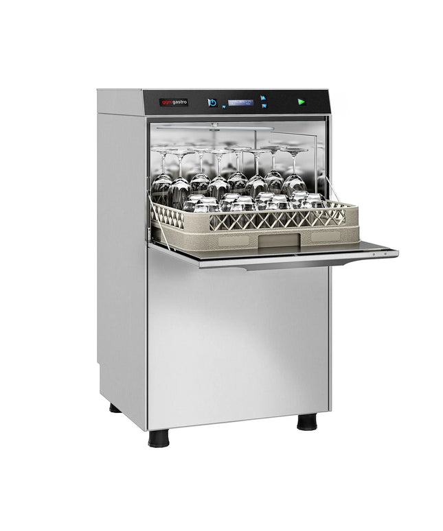GGM Gastro Máy Rửa Chén Gầm Bàn - Giỏ 500mm - Điều Khiển Số - 3.9kW - Kèm Bơm Định Lượng Hóa Chất & Trợ Xả