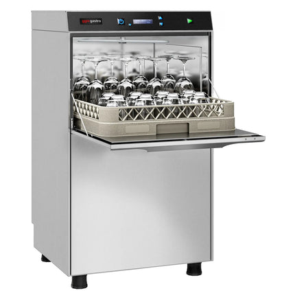 GGM Gastro Máy Rửa Chén Gầm Bàn - Giỏ 500mm - Điều Khiển Số - 3.9kW - Kèm Bơm Định Lượng Hóa Chất & Trợ Xả