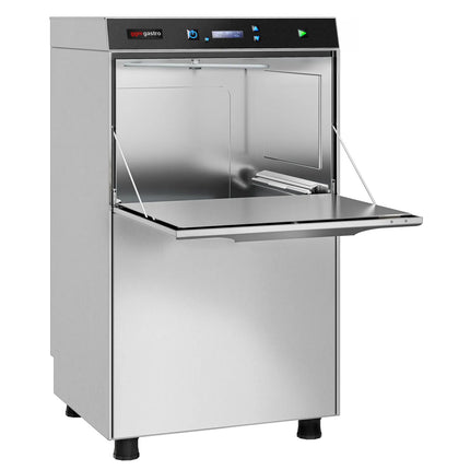 GGM Gastro Máy Rửa Chén Gầm Bàn - Giỏ 500mm - Điều Khiển Số - 3.9kW - Kèm Bơm Định Lượng Hóa Chất & Trợ Xả