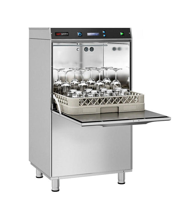 GGM Gastro Máy Rửa Chén Hai Lớp Vỏ - Điều Khiển Số - 6.75kW - Kèm Bơm Xả, Trợ Xả & Hóa Chất