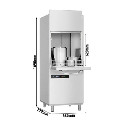 GGM Gastro Máy Rửa Dụng Cụ - Điều Khiển Số - 11.35kW - Kèm Bơm Hóa Chất Tẩy Rửa & Trợ Xả