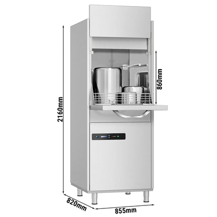 GGM Gastro Máy Rửa Dụng Cụ - Điều Khiển Số - 12.2kW - Kèm Bơm Hóa Chất Tẩy Rửa & Trợ Xả